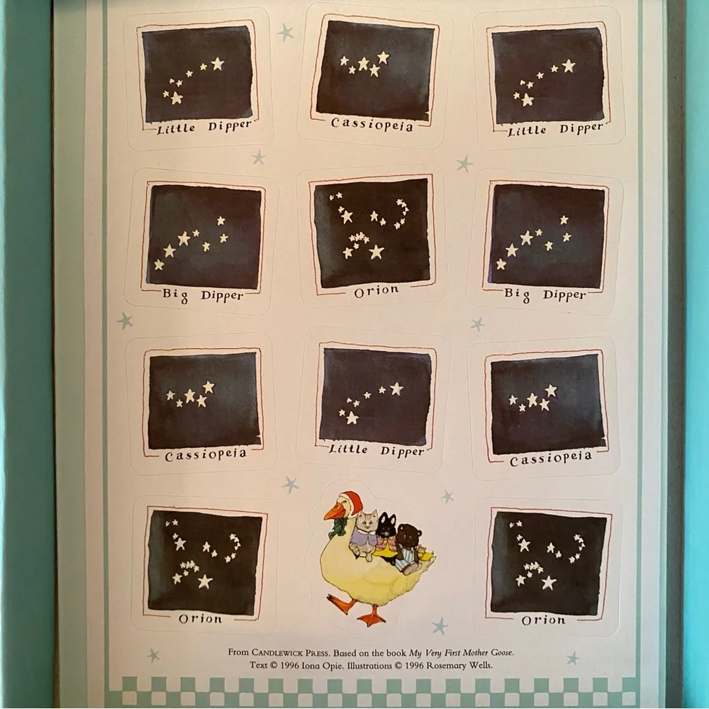 Vintage Star Light Star Bright 10 Photo Frame Cards Mother Goose Collection NIB